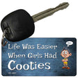 When Girls Had Cooties Novelty Metal Key Chain