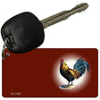 Rooster Offset Red Novelty Aluminum Key Chain KC-7802