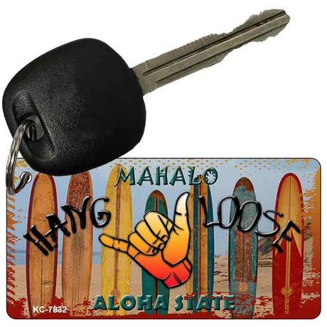 Hang Loose Surfboards Novelty Metal Key Chain KC-7832