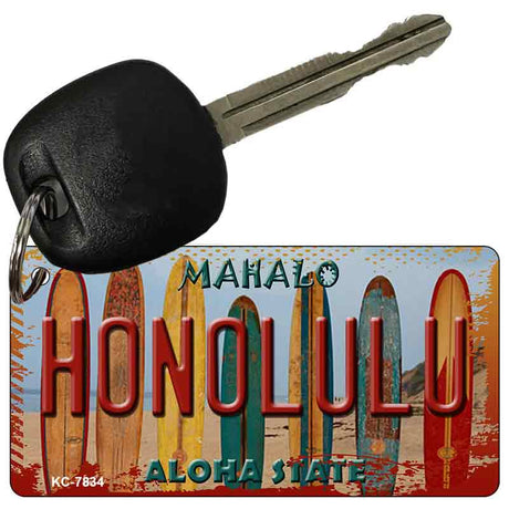 Honolulu Surfboards Novelty Metal Key Chain KC-7834