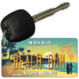 Beach Bum Pineapple Novelty Metal Key Chain KC-7841