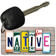 Native License Plate Tag Art Metal Novelty Aluminum Key Chain KC-7849