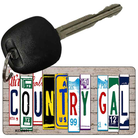 Gal Plate Art Novelty Metal Key Chain KC-7851