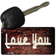 Love You Neon Novelty Aluminum Key Chain KC-7856