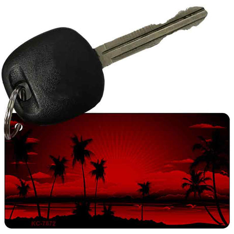 Sunset Red Novelty Aluminum Key Chain KC-7872