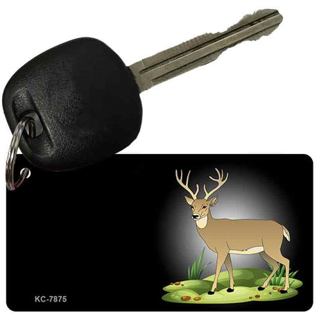 Deer Offset Novelty Aluminum Key Chain KC-7875