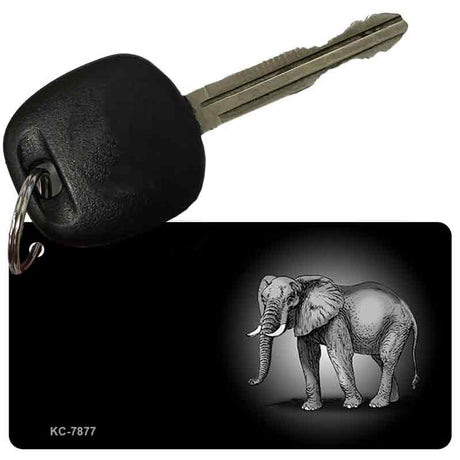 Elephant Offset Novelty Aluminum Key Chain KC-7877