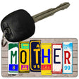 Mother Wood Cut Letter Novelty Aluminum Key Chain KC-7907