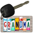 Grandma Wood Cut Letter Novelty Aluminum Key Chain KC-7911