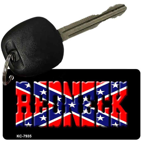 Redneck Confederate Flag Novelty Aluminum Key Chain KC-7935