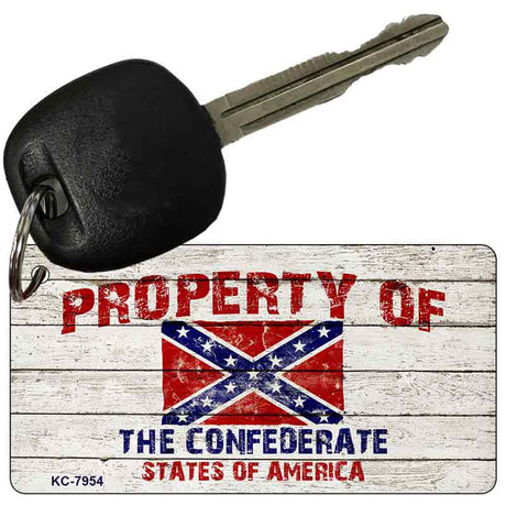 Property Of Confederate States Novelty Aluminum Key Chain KC-7954