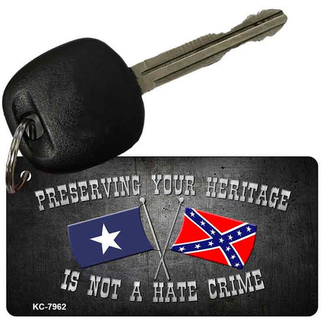 Preserving Heritage Not A Crime Novelty Aluminum Key Chain KC-7962