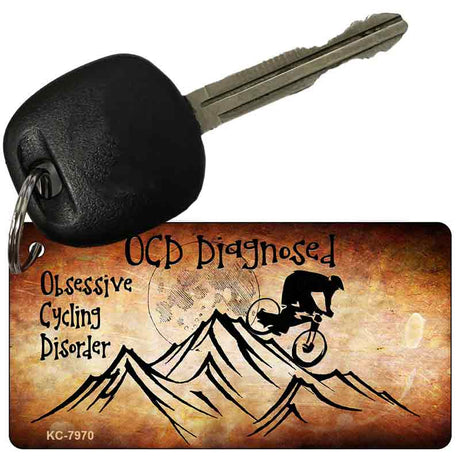 OCD Diagnosed Novelty Aluminum Key Chain KC-7970