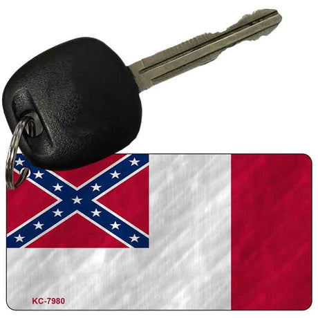 Third Confederate Flag Novelty Aluminum Key Chain KC-7980