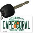 Cape Coral Florida State License Plate Tag Key Chain KC-7983