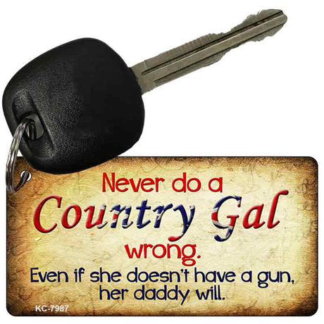 Gal Wrong Novelty Metal Key Chain KC-7987