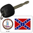 Confederate Flag Virginia Seal Novelty Aluminum Key Chain KC-7997