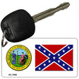 Confederate Flag NC Seal Novelty Aluminum Key Chain KC-7998