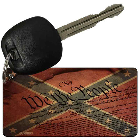 We The People Confederate Novelty Aluminum Key Chain KC-8003