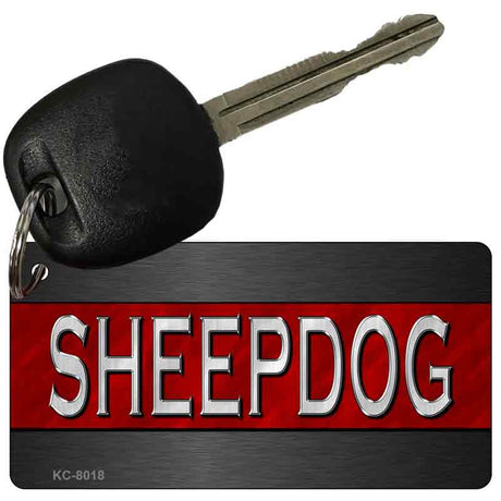 Sheepdog Thin Red Line Novelty Aluminum Key Chain KC-8018