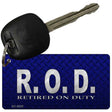 Retired On Duty Novelty Aluminum Key Chain KC-8020