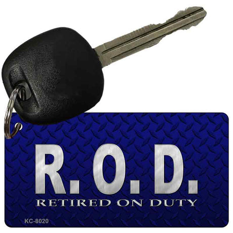 Retired On Duty Novelty Aluminum Key Chain KC-8020