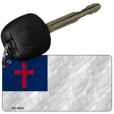 Christian Flag Novelty Aluminum Key Chain KC-8022