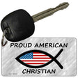 Proud American Christian Novelty Aluminum Key Chain KC-8023