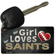 This Girl Loves Her Saints Novelty Metal Key Chain KC-8046