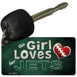 This Girl Loves Her Jets Novelty Metal Key Chain KC-8052