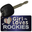 This Girl Loves Her Rockies Novelty Metal Key Chain KC-8073