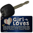 This Girl Loves Her Brewers Novelty Metal Key Chain KC-8079