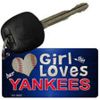 This Girl Loves Her Yankees Novelty Metal Key Chain KC-8082