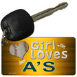 This Girl Loves Her Athletics Novelty Metal Key Chain KC-8083