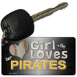 This Girl Loves Her Pirates Novelty Metal Key Chain KC-8085