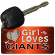 This Girl Loves Her Giants Novelty Metal Key Chain KC-8086