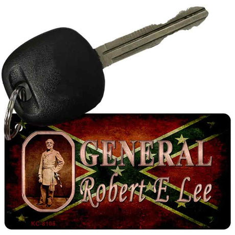 General Robert E Lee Novelty Aluminum Key Chain KC-8105