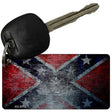 Confederate Flag Scratched Novelty Aluminum Key Chain KC-8110