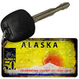 Alaska Rusty Blank Aluminum Novelty Metal Key Chain KC-8119