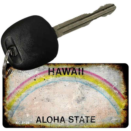 Hawaii Rusty Blank Key Chain KC-8128