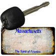 Massachusetts Rusty Blank Key Chain KC-8138