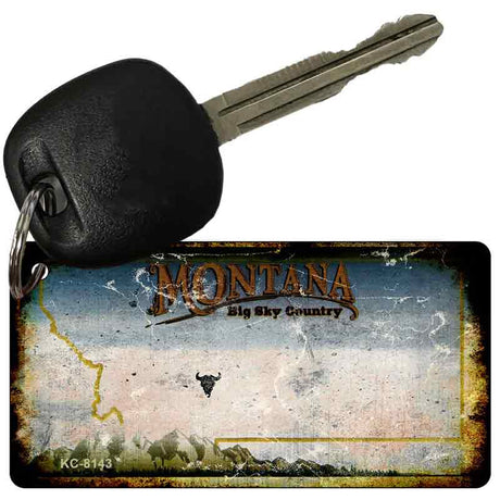 Montana Rusty Blank Key Chain KC-8143