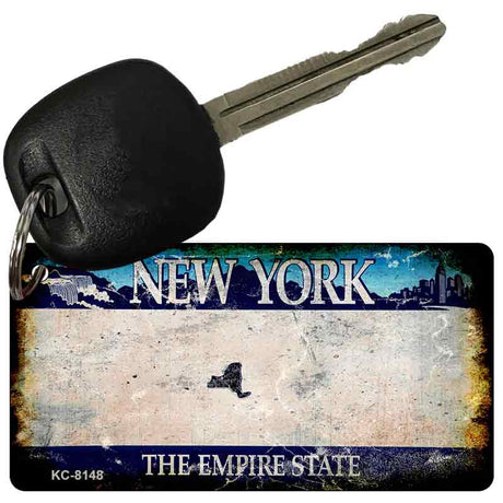 New York Rusty Blank Key Chain KC-8148