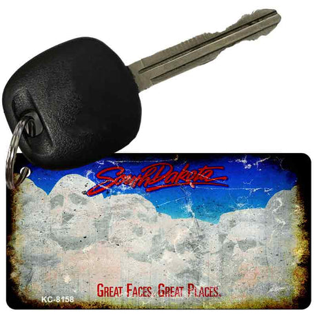 South Dakota Rusty Blank Key Chain KC-8158