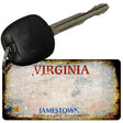 Virginia Rusty Blank Key Chain KC-8163