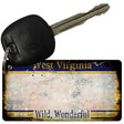 West Virginia Rusty Blank Key Chain KC-8165