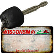 Wisconsin Rusty Blank Key Chain KC-8166