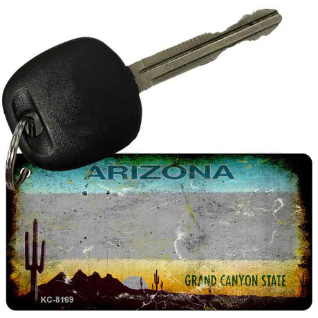 Arizona Grey Rusty Blank Key Chain KC-8169