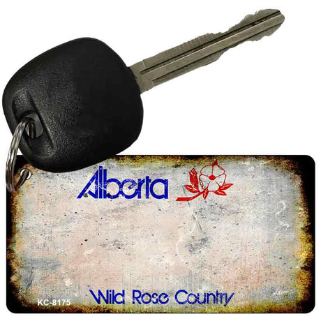 Alberta Rusty Blank Key Chain KC-8175