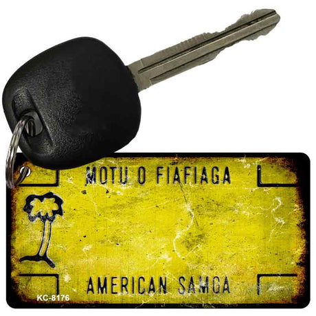 American Samoa Rusty Blank Key Chain KC-8176